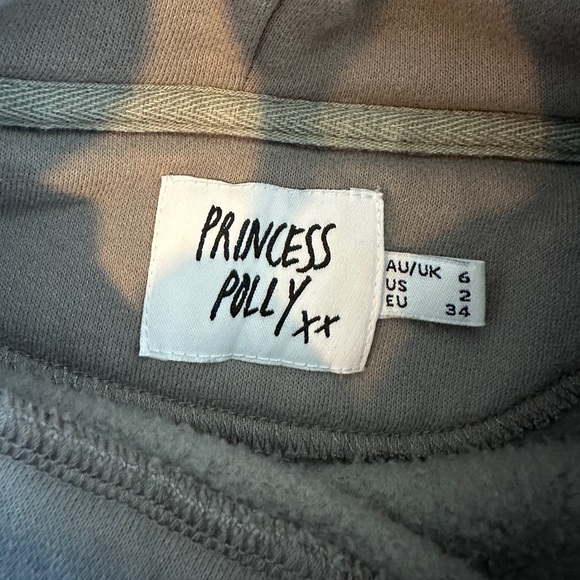 Princess Polly Oversized Charcoal Gray Hoodie - Picture 4 of 6